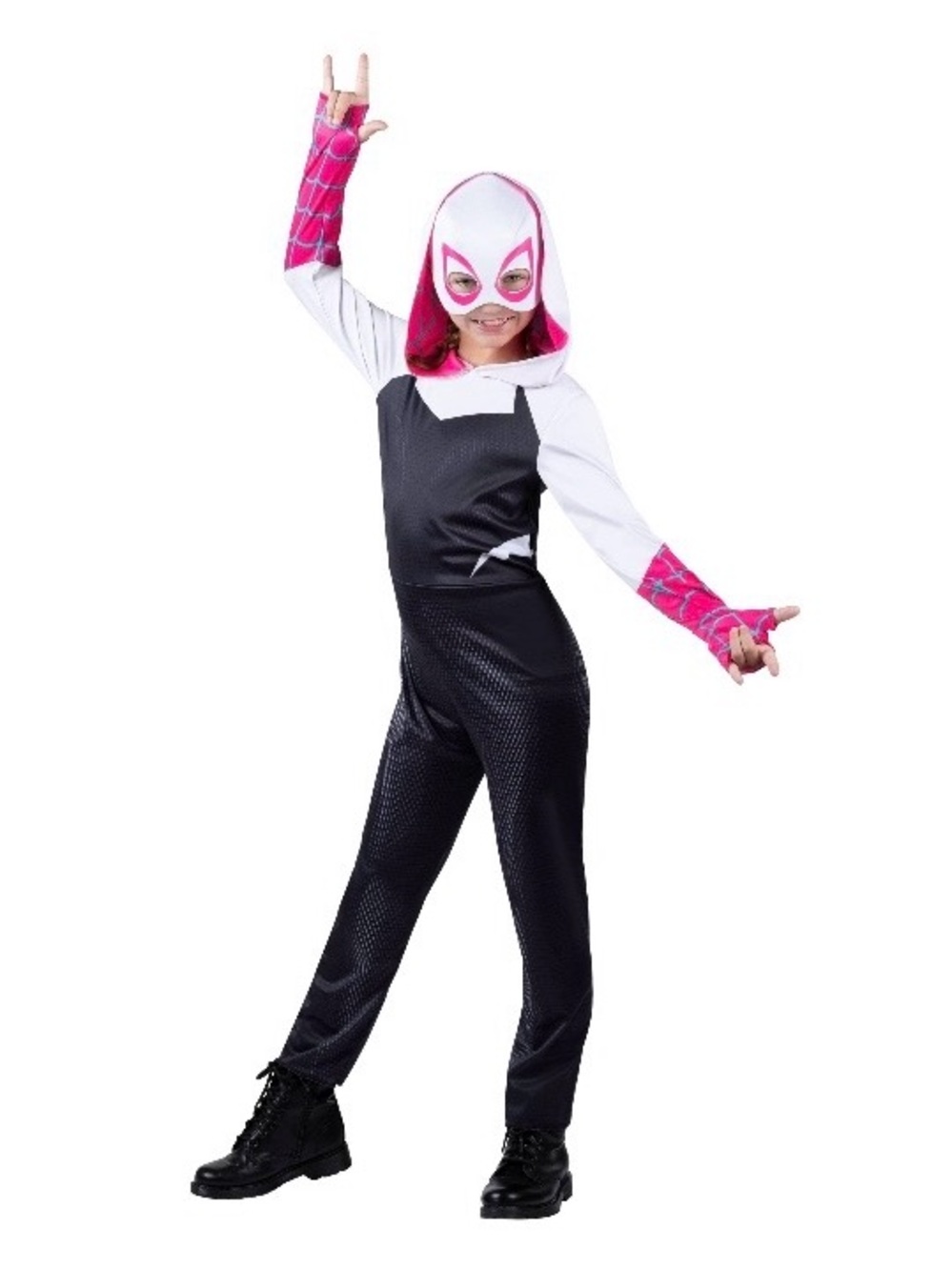 NWT Marvel Spider-Gwen Ghost Spider Kids Costume Jumpsuit - Small & Medium